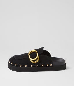 PASCAL MULE WA BLACK SUEDE