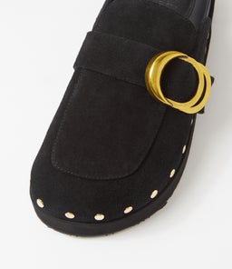 PASCAL MULE WA BLACK SUEDE