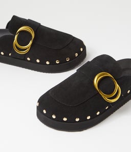 PASCAL MULE WA BLACK SUEDE