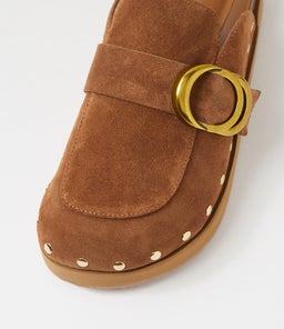PASCAL MULE WA TAN SUEDE