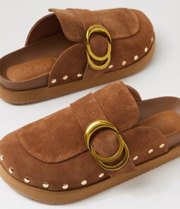 PASCAL MULE WA TAN SUEDE