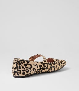 BIANCA BALLET WA BEIGE LEOPARD FABRIC