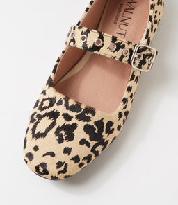 BIANCA BALLET WA BEIGE LEOPARD FABRIC