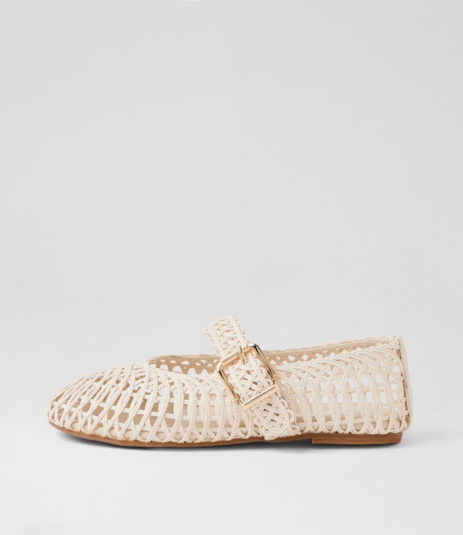 Banks White Ballet Flats