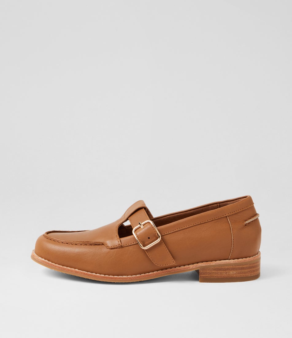 Helena Tan Leather Loafers Helena Tan Leather Loafers