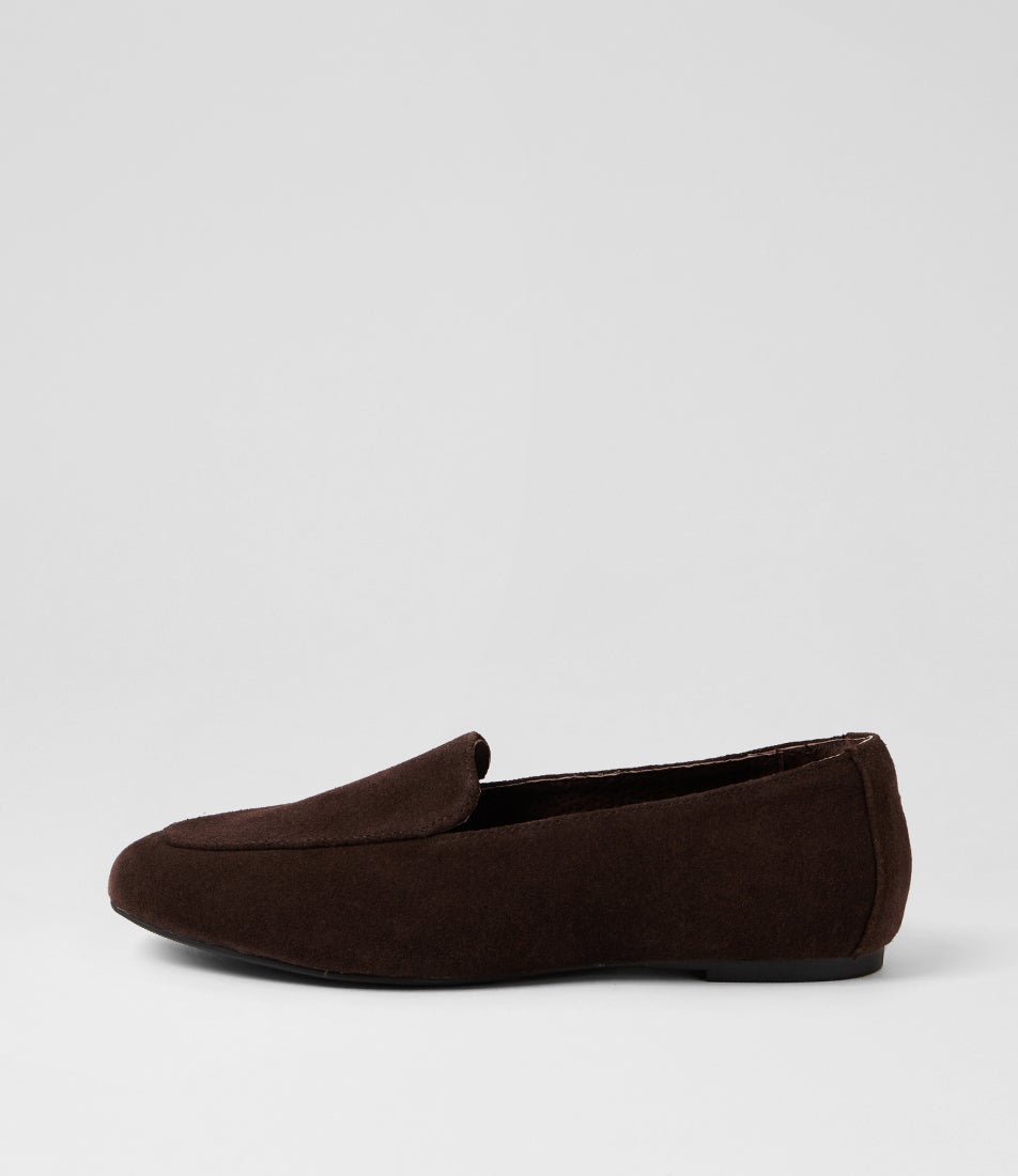 Drew Loafer Chocolate Suede Loafers Drew Loafer Chocolate Suede Loafers