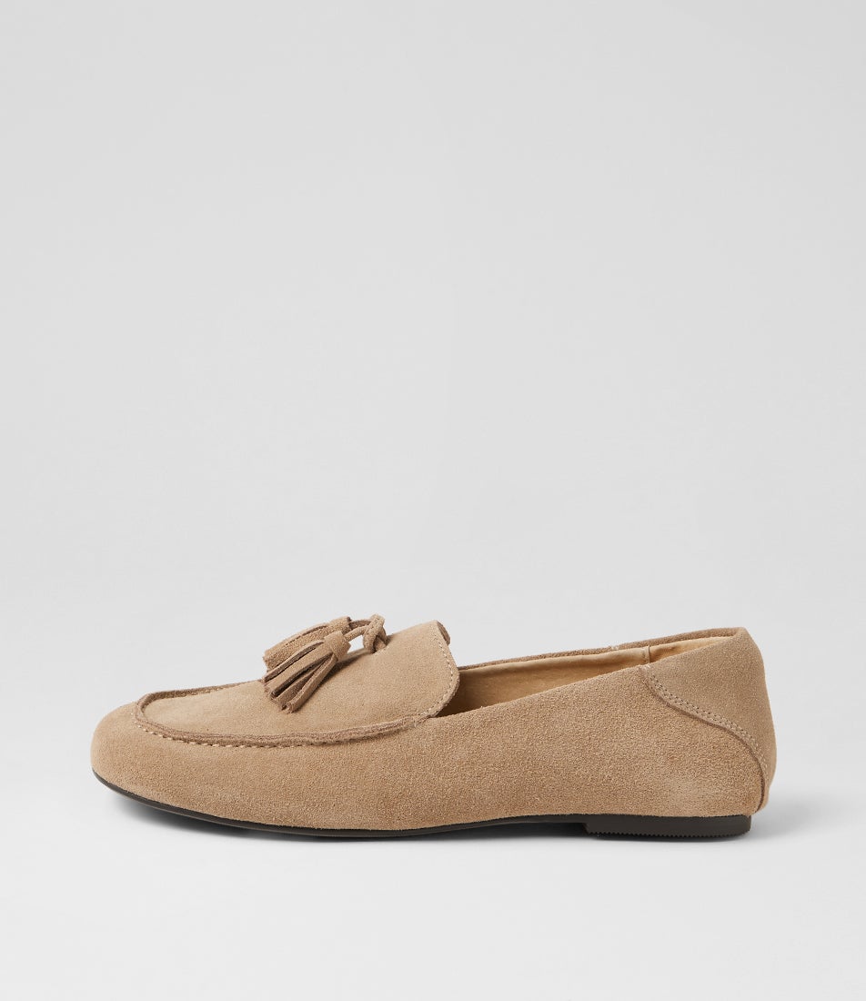 Dion Camel Suede Loafers Dion Camel Suede Loafers