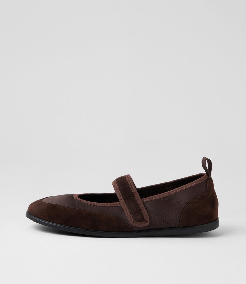 Fischer Sneaker Chocolate Suede Flat Shoes