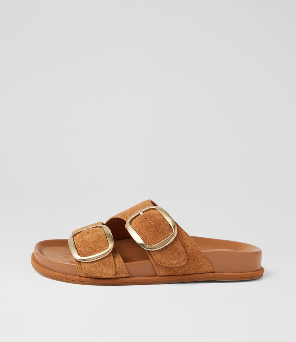 Otto Slide Tan Suede Slides Otto Slide Tan Suede Slides