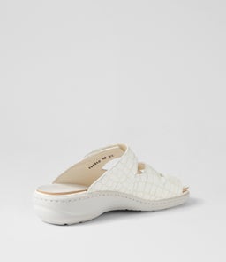 HERIA WF WEISS CROC LEATHER