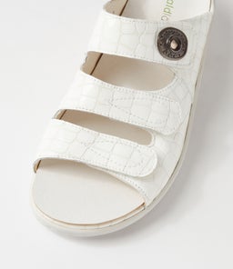 HERIA WF WEISS CROC LEATHER