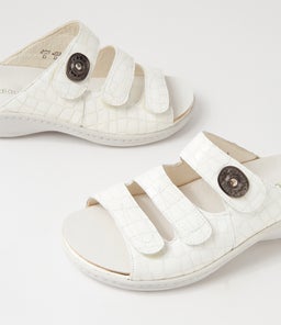 HERIA WF WEISS CROC LEATHER