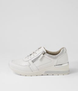 CLARA 01 WF WEISS SILBER LEATHER