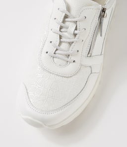 CLARA 01 WF WEISS SILBER LEATHER