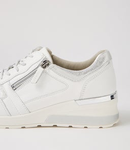 CLARA 01 WF WEISS SILBER LEATHER