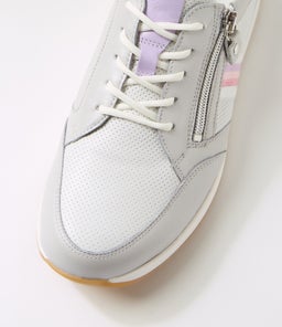 AGNES WF WEISS LAVENDER LEATHER MIX