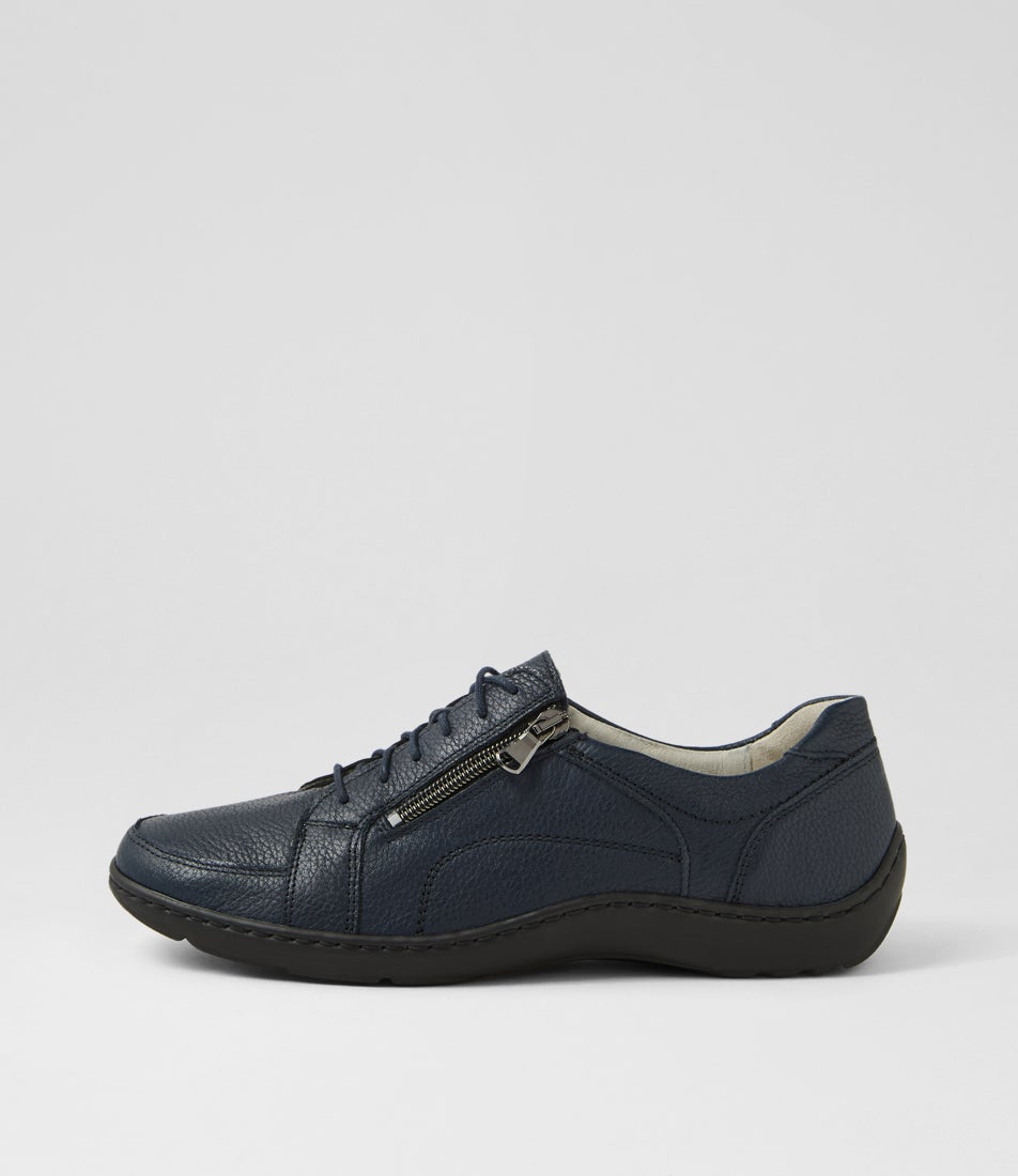 Henni 42 Notte Leather Sneakers