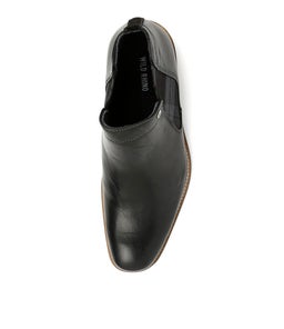 DRAKE BLACK LEATHER