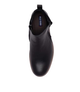 HUNTER WR NERO BLACK LEATHER