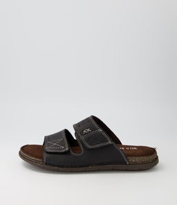 REEF WR BLACK LEATHER