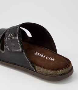 REEF WR BLACK LEATHER