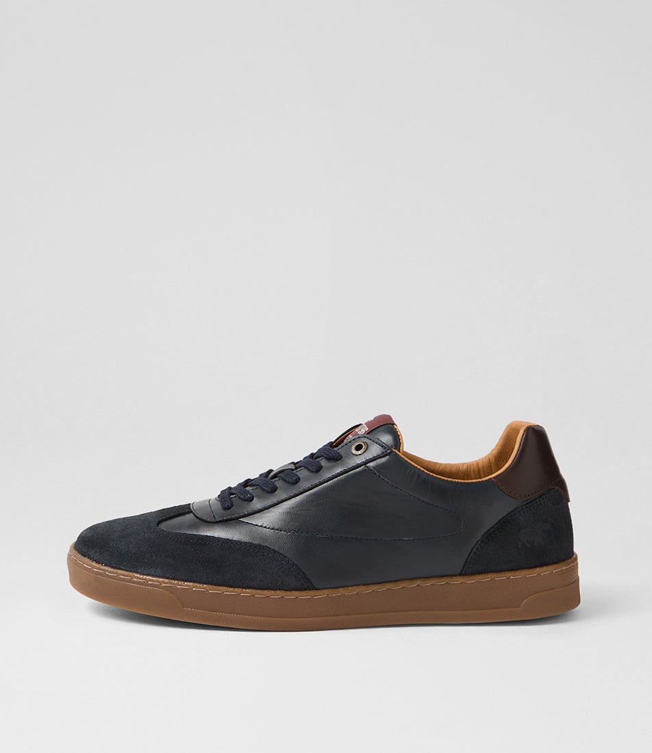 Dai Navy Leather Sneakers Dai Navy Leather Sneakers