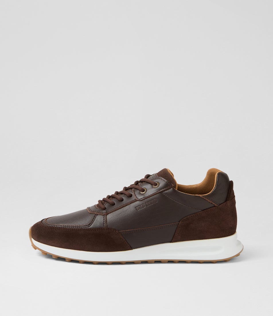 Mckay Dark Brown Leather Sneakers Mckay Dark Brown Leather Sneakers