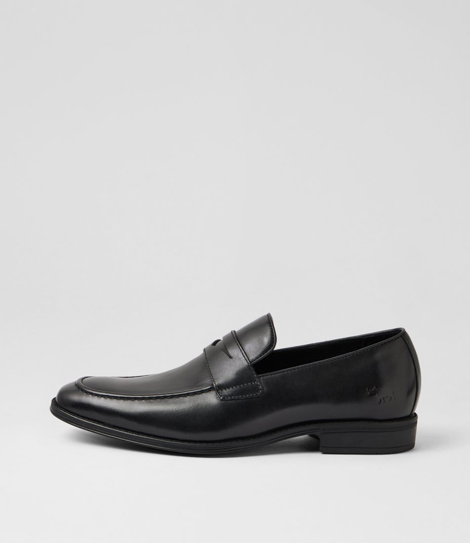 Lewes Black Leather Flat Shoes Lewes Black Leather Flat Shoes