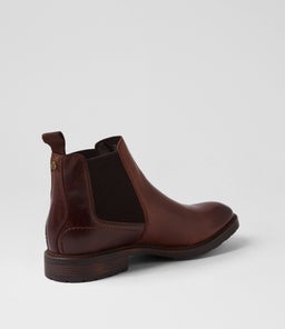 ARLO WS DARK BROWN TUMBLED LEATHER