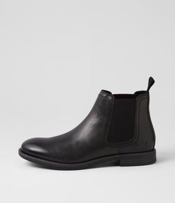 SERGIO WS BLACK TUMBLED LEATHER