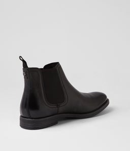 SERGIO WS BLACK TUMBLED LEATHER