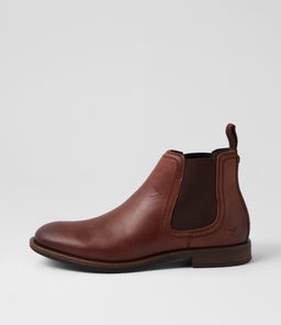 SERGIO WS DARK BROWN TUMBLED LEATHER