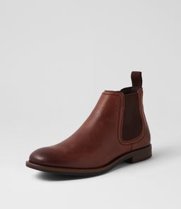 SERGIO WS DARK BROWN TUMBLED LEATHER