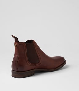 SERGIO WS DARK BROWN TUMBLED LEATHER
