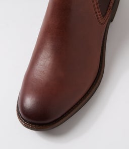 SERGIO WS DARK BROWN TUMBLED LEATHER