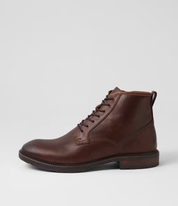 ANSEL WS DARK BROWN TUMBLED LEATHER