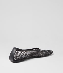 CLARISSA XO EBONY MESH LEATHER