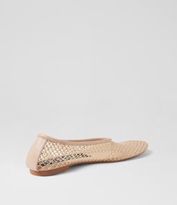 CLARISSA XO NUDE MESH LEATHER