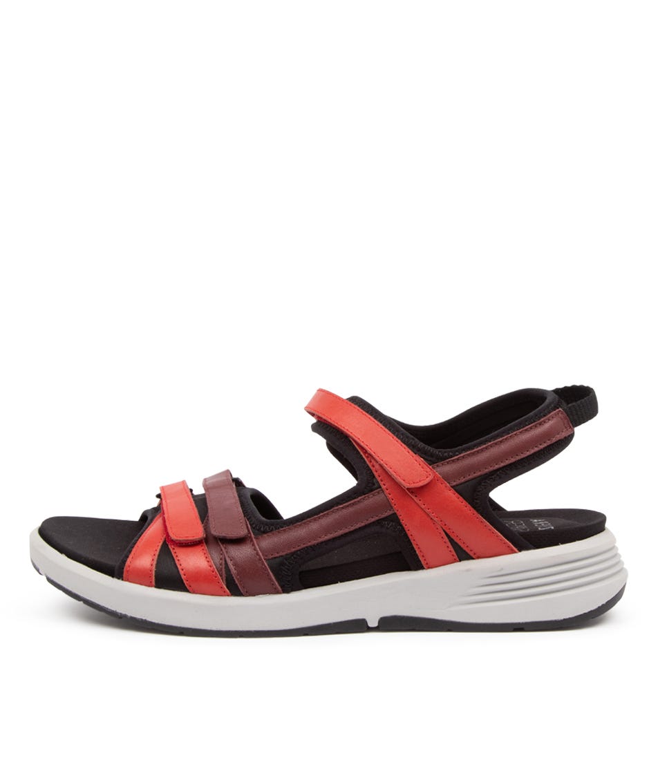 Buy Ziera Unveil W Zr Red Flat Sandals online with free shipping