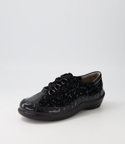 ALLSORTS XW ZR BLACK BLACK SPARKLE PATENT SUEDE