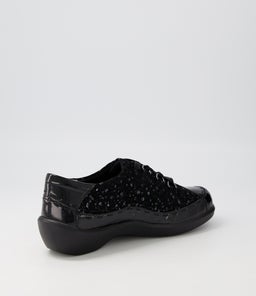 ALLSORTS XW ZR BLACK BLACK SPARKLE PATENT SUEDE