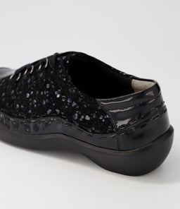 ALLSORTS XW ZR BLACK BLACK SPARKLE PATENT SUEDE