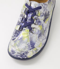 ALLSORTS XW ZR NAVY&SILVER FLORAL LEATHER