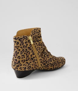 CAMRYN XW ZR TAN LEOPARD SUEDE