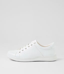 DELILAH XF ZR WHITE EMBOSSED LEATHER