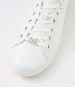 DELILAH XF ZR WHITE EMBOSSED LEATHER