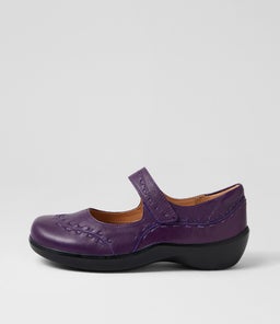 Gummibear W Bright Purple Leather Flat Shoes Gummibear W Bright Purple Leather Flat Shoes