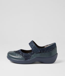 GUMMIBEAR W ZR NAVY NAVY SPARKLE LEATHER SUEDE