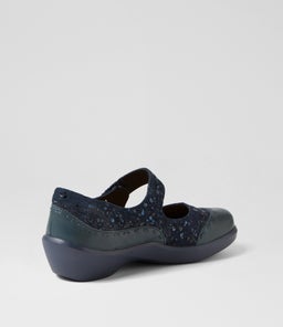 GUMMIBEAR W ZR NAVY NAVY SPARKLE LEATHER SUEDE