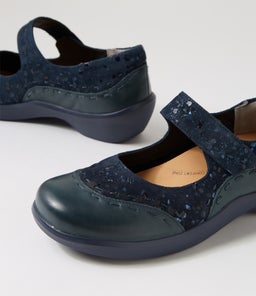 GUMMIBEAR W ZR NAVY NAVY SPARKLE LEATHER SUEDE